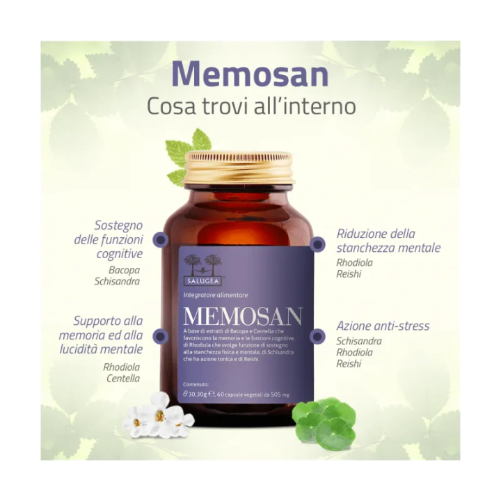 Memosan Salugea | Integratore Memoria e Concentrazione