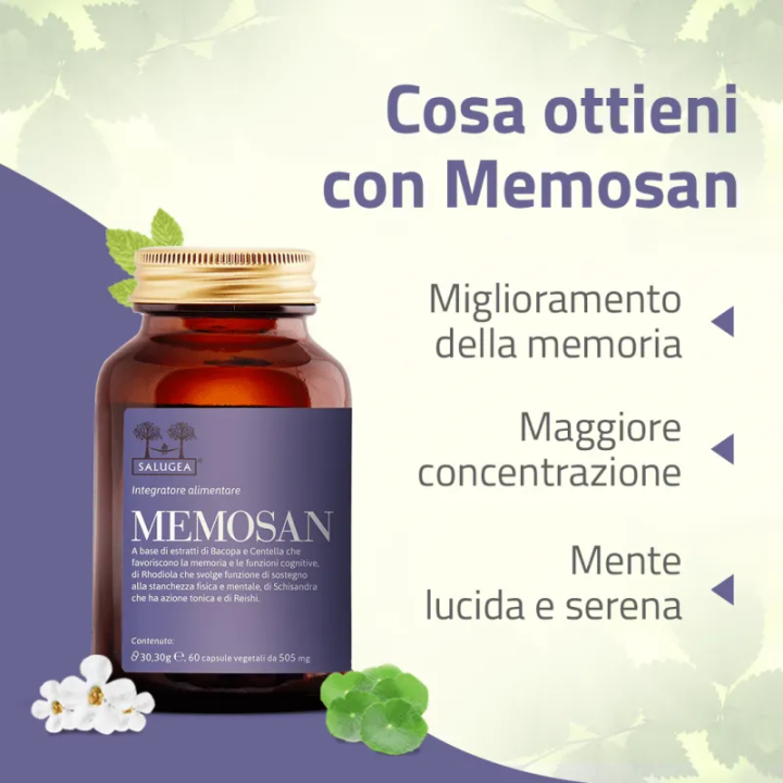 Memosan Salugea | Integratore Memoria e Concentrazione